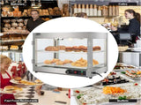 110.00V 800.00W Two Layers Stainless Steel Color Stainless Steel/Tempered Glass Warming Cabinet 18671934