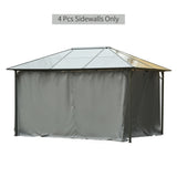 ZUN Universal Gazebo Sidewallt Coffee-AS （Prohibited by WalMart） 51312136