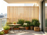 6 ft x 13 ft Natural Bamboo Privacy Screen, Eco-Friendly Decorative Slat Fence for Garden & Patio 44007088