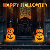 2pcs 3ft Halloween Collapsible Pumpkin Decorations 150 LED Lights 96752830