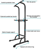 ZUN Sport Power Tower Workout Dip Station Pull Up Bar, Height Adjustable Multi-Function Dip Stand for 54732473