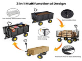 3-in-1 Oversized Steel Garden , 880lbs Pullable Mesh Metal Garden, All-Terrain Utility 38415817