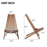 ZUN Folding wood chair 52931187