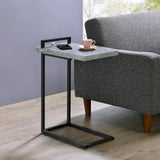 Grey and Gunmetal C-Table with USB Charging Port B062P153601
