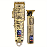 Professional Hair for Men - Cordless Hair and Trimmer Set, LCD Display Barber 40189356