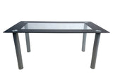 110cm Dining Table Tempered Glass Dining Table 66402651