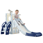 ZUN 5-1 Toddler Slide Set, Freestanding Spaceship Set with Slide, Kids Slide Playset Structure, N710P173043C