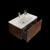 U047-Etna30W-305 Etna 30" Striped Walnut Bathroom Vanity with White Ceramic Sink, Wall Mounted W1865128397