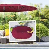 Outdoor beach umbrella/Double-Sided Sun Umbrella 70310462