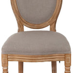 ZUN French Country Dining Chairs with Round Back Set of 2, Upholstered, Solid Wood Legs, Side Chairs for 26233100