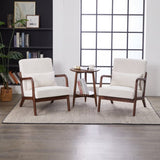 Mid-Century Modern Accent Chair, Arm Chair Living Room Chairs Pillow Upholstered Reading Chair W2989P295373