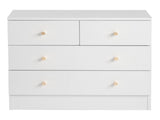 Modern Simple 4-Drawer Dresser Nightstand White 15130113