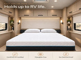 Copper Infused 12 Inch Plush Memory Foam Short Queen Mattress B047P608313