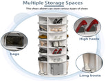 Rotating Shoe Rack Tower, 7-Tier Spinning Shoe Rack, Free Standing 360&deg Revolving Shoe Organizer, 82682241