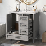 ZUN 30" Bathroom Vanity , Modern Bathroom Cabinet with Sink Combo Set, Bathroom Storage Cabinet with a 83424418