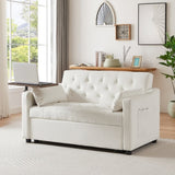 CREAM WHITE VELVET SOFA BED W588136688