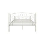 ZUN Full Size Unique Flower Sturdy System Metal Bed Frame with Headboard and Footboard W21428123