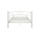 ZUN Full Size Unique Flower Sturdy System Metal Bed Frame with Headboard and Footboard W21428123