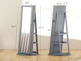 Floor standing jewelry cabinet with LED lights 95715941