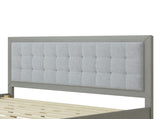 Solid Wood Platform Upholstered Headboard King Bed N758P197693G