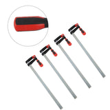 4Pcs Heavy Duty F Clamps Woodworking Bar Clips Quick Slide DIY Hand Tool Kit 80*600mm 81114817
