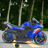 12V Electric Motorcycle for Kids, Powered Toy Motorcycle, Child Motorcycle Ride On with Light Wheels 32935697