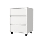 ZUN Eagle Creek 3-Drawer Rectangle Filing Cabinet White B06280483