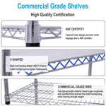 ZUN 6 Tier 6000lbs Capacity NSF Metal Shelf Wire Shelving Unit, Heavy Duty Adjustable Storage Rack with 64255911