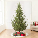 Aspen Slim Fir 6.5ft Christmas Tree Pre-Lit Artificial with 3,250 Branch Tips & 867 Low-Voltage Warm 97660708