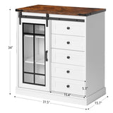 Storage Cabinet, Home Kitchen Sideboard, Living Room Storage Cabinet Against the Wall, Modern W2896P215177