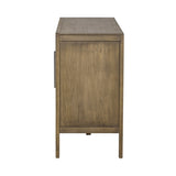U-Style Storage Cabinet Sideboard Wooden Cabinet with 2 Metal handles and 2 Doors for Hallway, N711P241278D