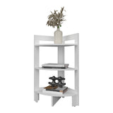 Gisela Corner Shelf With Three Shelves,White B128P237170