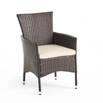 ZUN Clementine Outdoor Multibrown PE Wicker Dining Chairs 56447.00ABEI