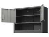 Metal Wall-Mounted Tool Storage Cabinet with Locking Door and 1 Shelf 1 Opened Drawer for Garage 61339189