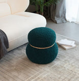 WKJ1Y Dark green snowman stool, seat body width 14.56 inches, round belly, playful cute, suitable W2085P166460