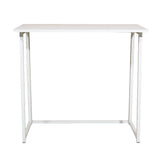 ZUN Simple Collapsible Computer Desk White 29521212