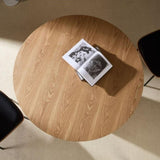 46.45 inch MDF Dining Table for Dining Room Round Dinner Tables Mid-Century Modern Table OAK W876P254359