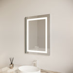 ZUN 26x20 inch Bathroom Medicine Cabinet with LED Mirror, Anti-Fog, Waterproof, 3000K~6000K Single Door W1738100834