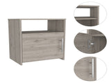 Florian 1-Shelf Nightstand Light Grey B06280044