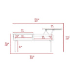 ZUN Dark Walnut 1-Drawer Rectangle Liftable Top Coffee Table B06280179