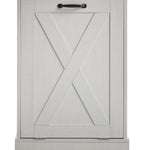 ZUN WF002 TC1-7034K Single Door Trash Cabinet Tilt Trash Cabinet Kitchen Trash Can - Splice Wood White W308106403