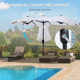 ZUN Outdoor beach umbrella /Double-sided Umbrella （Prohibited by WalMart） 83590773