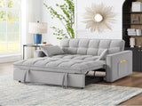 4 in1 Loveseat Sofa Bed Armrests & Storage Pockets, Multi-Function Tufted Pull-out Sofa Bed W2186P166130