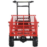 Wheelbarrow Utility Cart Electric Powered Cart 48V28Ah 500W Capacity 500lbs Material Hauler ET301713RDF