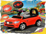 Red Toddler Foot-to-Floor Ride-On Push Car Sliding Walking Toy with Working Horn, Music, Headlights 33456278