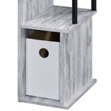 Lyphre Antique White & Black Finish Computer Desk B2726P282405