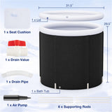 32" x 29.5" Outdoor Tub with Lid 37736194