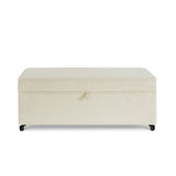 Modern Large Comfort Sofa Ottoman with Storage, Modular Sectional Storage Ottoman With Wheels For W2186P178507