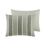 Full/Queen 3 Piece Striped Cotton Duvet Cover Set B035P217804