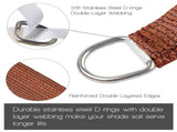 10'X13' Rust Red HDPE sunshade sail 51609892